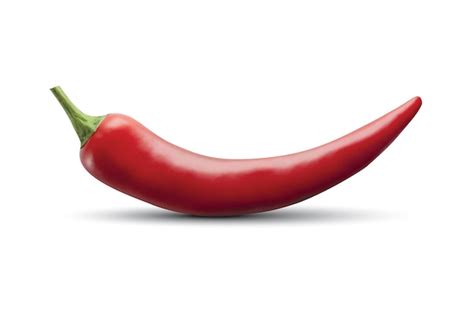 Premium Vector Red Hot Chili Pepper Isolated On White
