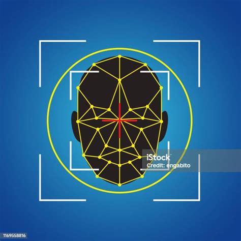 人間の顔認識スキャンシステムベクトル図 顔認証技術のベクターアート素材や画像を多数ご用意 顔認証技術 イラストレーション バイオ