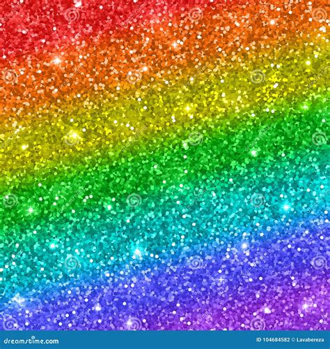 Rainbow Glitter Background. Vector Stock Vector - Illustration of ...