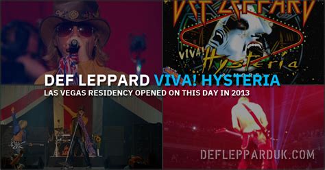 10 Years Ago DEF LEPPARD Open VIVA HYSTERIA Las Vegas Residency