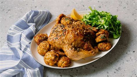 Adam Liaw S Roast Chicken With Herb And Ricotta Stuffing Sbs The Cook Up With Adam Liaw