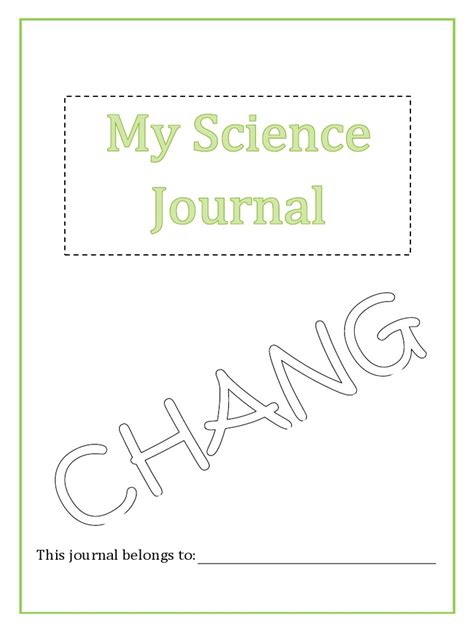 Science Journal Template | PDF