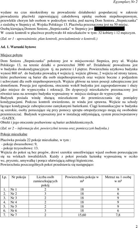 Protokół z kontroli kompleksowej przeprowadzonej w PDF Free Download