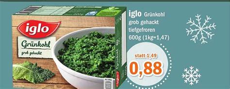 Iglo Grünkohl Grob Gehackt Tiefgefroren Angebot bei Aktiv Irma