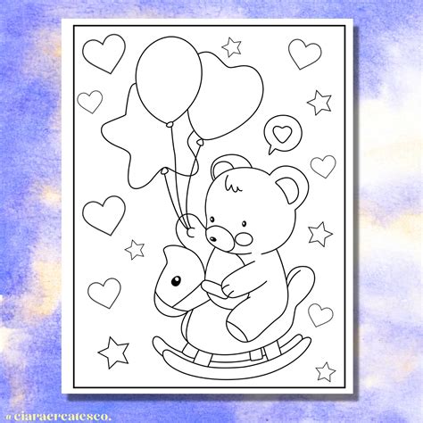 25 Cute Teddy Bear Coloring Pages Baby Bear Coloring Pages for Kids ...