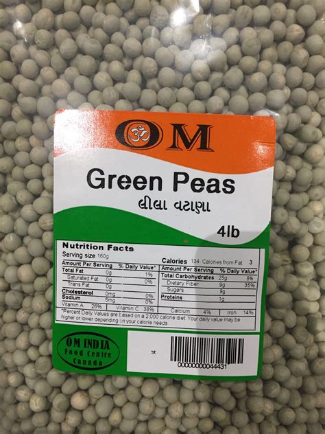 Green Peas 4lb - Marché Om India