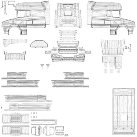 Ets 2 Scania T Cab Photoshop V 10 Skins Mod Für Eurotruck Simulator 2