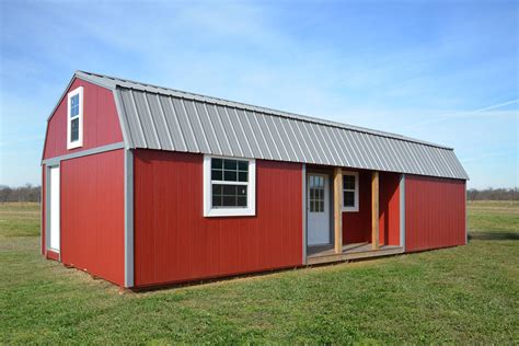 Side Lofted Barn Cabin Cabins Texas Best Buildings