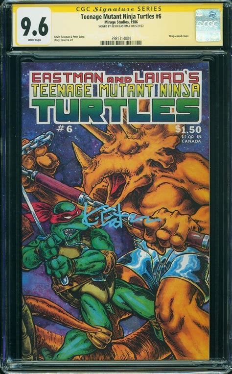 Teenage Mutant Ninja Turtles Mirage Cgc Signed Comic