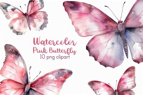 Pink Butterfly Clipart Graphic by AutumnBreeze · Creative Fabrica