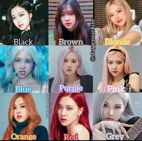 Rose Hair Color Blackpink Rose Hair Blackpink Which Hair Colour Pink