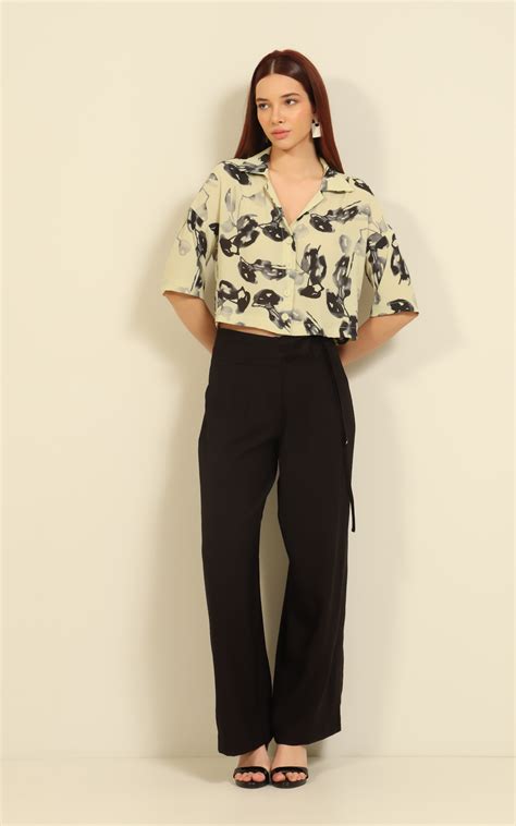 Camisa Cropped Estampada Loja Online De Roupas Femininas Brasil Em