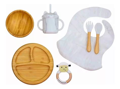 Conjunto Refei O Infantil Em Bambu Parcelamento Sem Juros