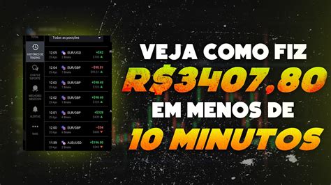 Iq Option Veja Como Fiz R Em Menos De Minutos Youtube