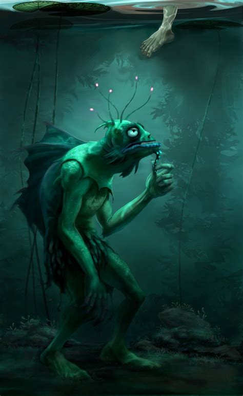 The Nix Creature From Danish Folklore Illustration Art Creatures