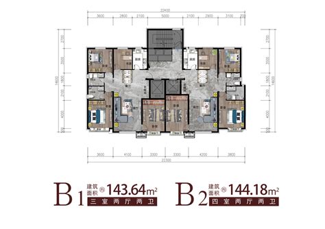 鄂尔多斯维邦紫御府4室2厅2卫户型图 鄂尔多斯楼盘网