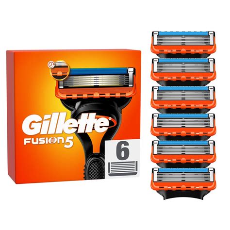 GILLETTE Fusion5 Recharge Lames De Rasoir 6 Recharges Pas Cher Auchan Fr