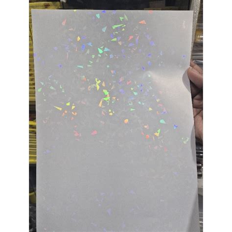 10 Folhas de Vinil holográfico Caquinho de Vidro para Jato de tinta