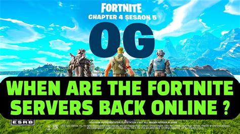 Why Is The Fortnite Server Offline When Are The Fortnite Servers Back