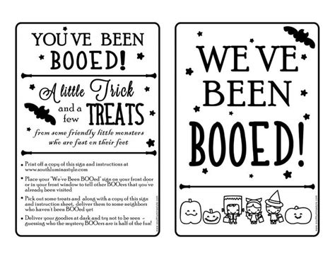 Thumbnail Of Weve Been Booed Sign And Instructions New 2 Youve Been Booed Youve Been Booed