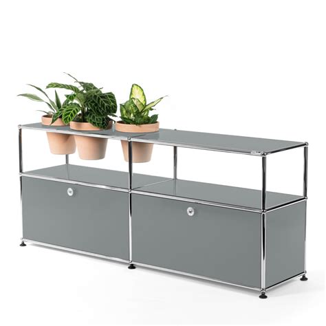 Usm Haller Pflanzenwelten Sideboard Mittelgrau Ral Mit Klappen