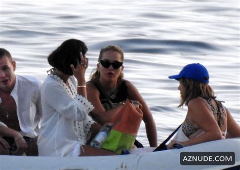 Rita Ora Seen In A Tiger Print Bikini Whilst On A Yacht In Corfu Aznude