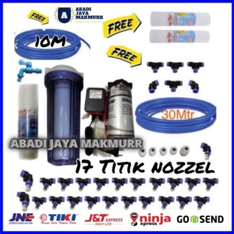 Jual Mesin Embun Walet Lengkap Set Titik Nozzle Sprayer Misting