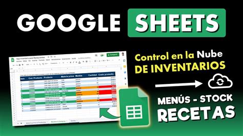 Crea Un Control De Inventarios En La Nube Con Google Sheets Con Men S