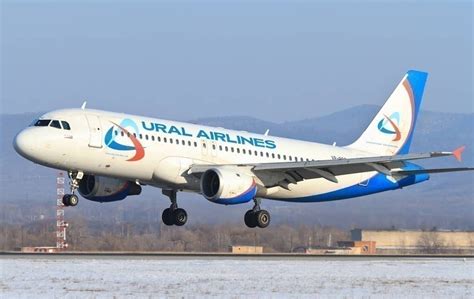 Ural Airlines Airbus A320 Stuck After Landing At Irkutsk Airport