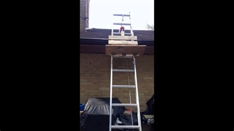 Roofing Shingle Lift Hoist Elevator Diy Homemade Youtube