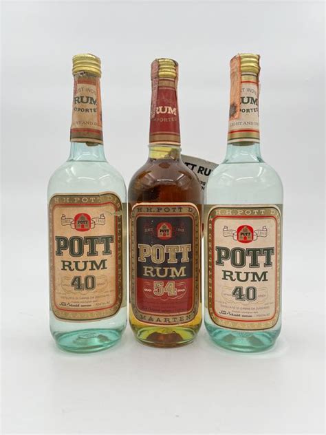 Pott St Maarten Rum B 1960s 750 Cc 3 Bottles Catawiki