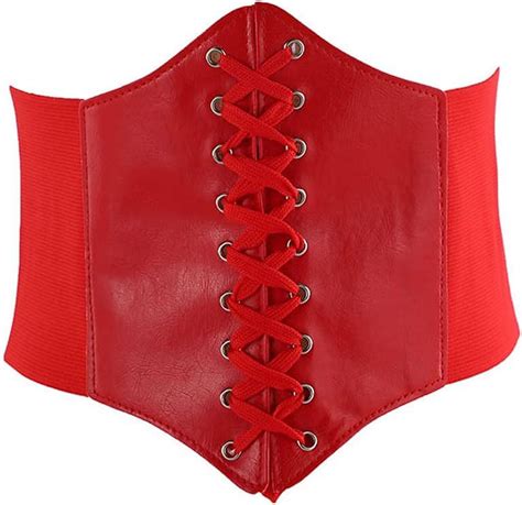 Municipal Lace Up Cinch Corset Belt Tied Corset Elastic Waist Belt