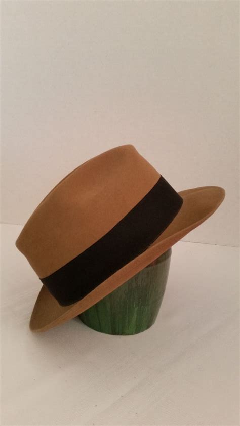 Fedora Style Mens Hat Royal Stetson Size 7 58 Etsy Hats For Men Stetson Fedora Stetson