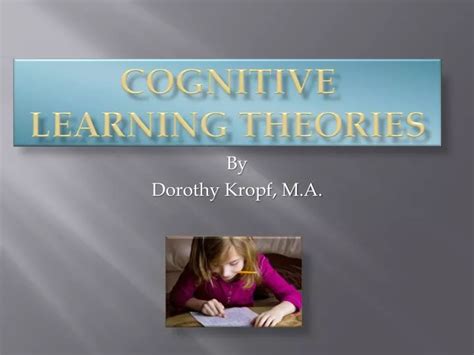 Ppt Cognitive Learning Theories Powerpoint Presentation Free Riset