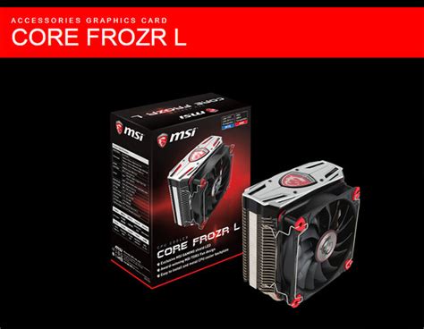 Msi Cpu Cooler Silverblack Core Frozr L Villman Computers