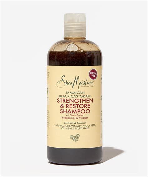 Shea Moisture Jamaican Black Castor Oil Strengthen And Restore Shampoo At