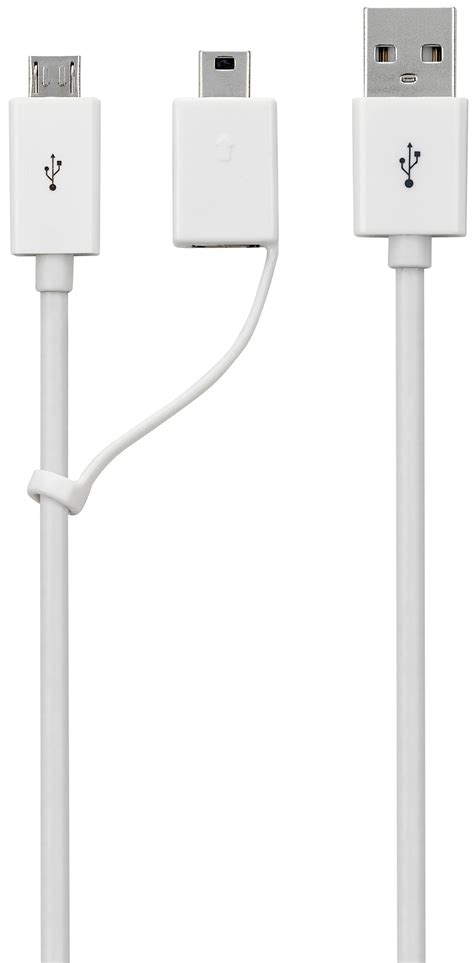 IWantit USB A Till Mini Micro USB Kabel 1 8m Vit Elgiganten