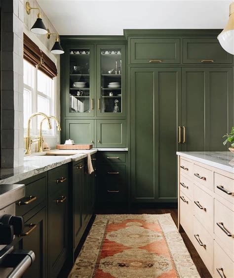 Decorist On Instagram This Olive Green And Brass Kitchen Has Us