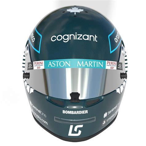 F1 Lance Stroll Helmet 2023 - 3D Model by Cactus3D