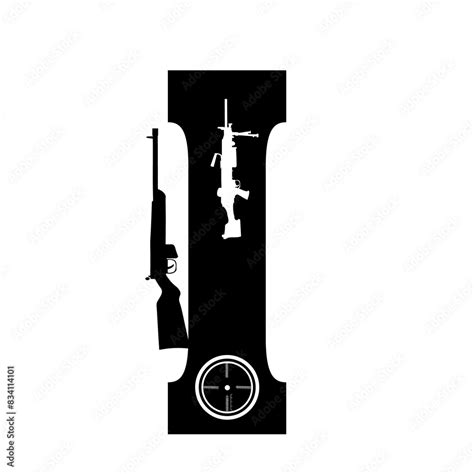 Gun Alphabet Font Letters Svg Second Amendment Dad Rifle 2nd