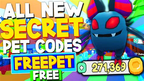 ALL NEW FREE SECRET PET CODES In COLLECT ALL PETS CODES Roblox