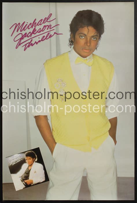 michael jackson thriller original vintage poster chisholm larsson