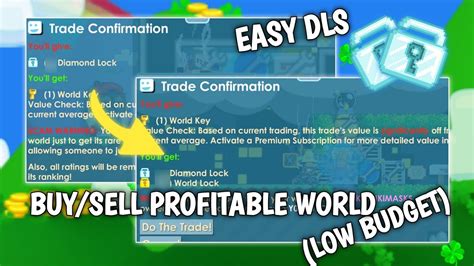 BUY SELL PROFITABLE WORLD LOW BUDGET GROWTOPIA YouTube