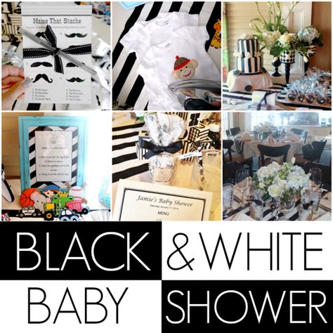 Black and white baby shower - C.R.A.F.T.