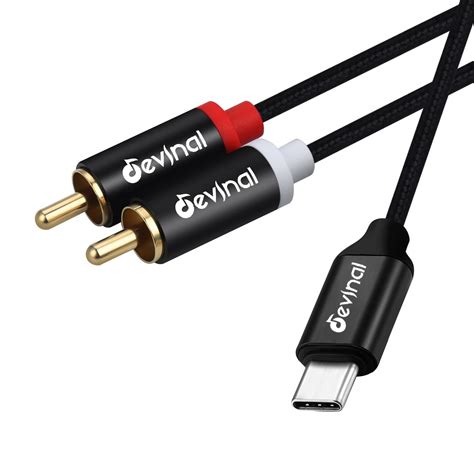 Devinal Usb C To Rca Audio Cable Type C To Dual Rca Phono Trs Stereo