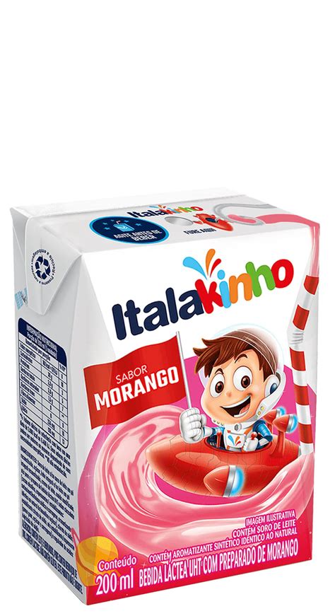 Bebida L Ctea Italakinho Sabor Morango Ml Imigrantes Bebidas