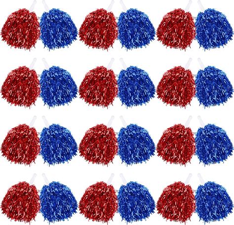 60 Pcs Cheerleading Pom Poms Bulk Cheer Pom Poms Sets