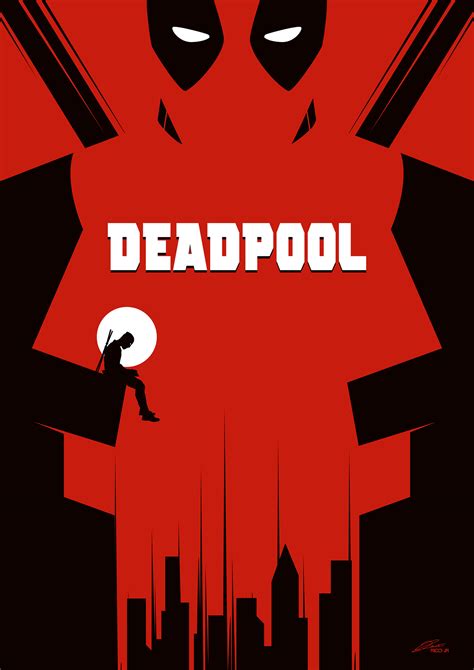 DEADPOOL (1, 2 and 3) Minimalist Cover Art on Behance