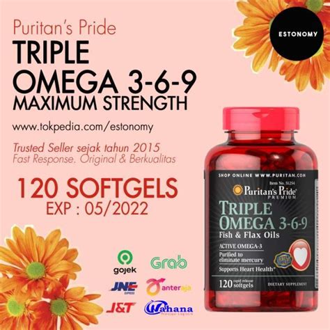 Jual Puritan S Pride Maximum Strength Triple Omega Isi Di