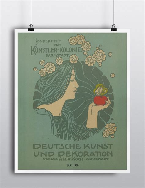 Deutsche Kunst und Dekoration poster print by Hans Christiansen